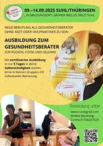Ausbildung zum Gesundheitsberater für Rücken, Füße und Gelenke mit Corina Wohlfeil-Großer
