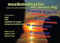Tageskurs Musikmeditation mit Yoga – Sommersonnenwende mit Annett Illig