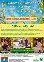 Sommerkonzert „Klänge für die Seele” – Eine Reise durch die Welt der obertonreichen Klänge mit Manuela Ina Kirchberger & Thomas Plum