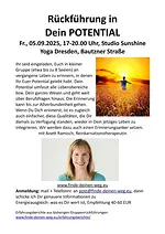 Gruppen-Rückführung in Dein POTENTIAL mit Anett Ramisch, Reinkarnationstherapeutin