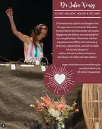 Spirituelles DJ-Set Melodic House and Techno beim Licht im Herzen Festival mit Dr. phil. Julia König