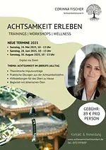 Onlineworkshop Achtsamkeit im (Berufs)alltag mit Corinna Fischer