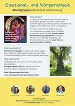 Abendgruppe Emotional- und Körperarbeit mit Manuela Hüller, Uwe Reißig, Petra Rosch, Matthias Herold