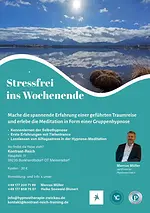 Entspannt ins Wochenende mit geführten Traumreise und Meditation in Form einer Gruppenhypnose mit Marcus Müller