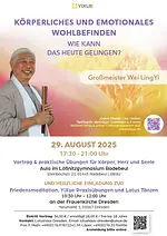 Einladung zur FRIEDENSMEDITATION, YiXue-Praxisübungen und Lotus-Tänzen mit dem spirituellen Weisheitslehrer Wei Ling Yi