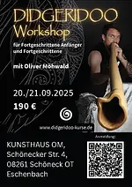 Didgeridoo-Workshop für fortgeschrittene Anfänger und Fortgeschrittene mit Oliver Möhwald