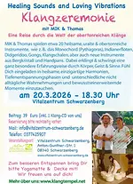 Klangzeremonie – Healing Sounds and Loving Vibrations mit Manuela Ina Kirchberger und Thomas Plum