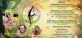 Retreat für Frauen – Weiblichkeit und Magie der Dankbarkeit mit Mona Gärtner & Kathrin Trommler
