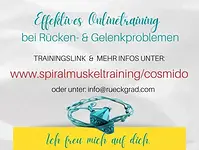 COSMIDO Online-Spiralmuskeltraining zu Hause oder unterwegs per Zoom mit Corina Wohlfeil-Großer
