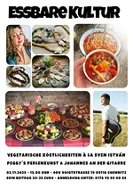 Essbare Kultur: Kultur zu ErLeben mit Konzert, Perlenkunst und veg. Köstlichkeiten mit Johannes, Peggy & Sven István