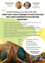 Herzliche Einladung zu einem Date mit dir selbst mit Susann Ebert & Christina Gampe