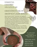 Kakaoverkostung im Laden natürlich &unverpackt in Werdau mit Sandra Schneider