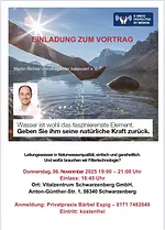 Vortrag Wasser – das wohl faszinierenste Element