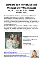 Gruppen-Rückführung „Erinnere deine ursprüngliche Weiblichkeit / Männlichkeit” mit Anett Ramisch, Reinkarnationstherapeutin