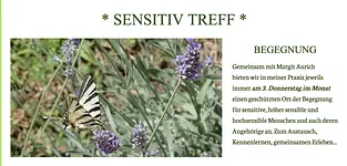 SensitivTreff – Gesprächsrunde für Hochsensible mit Praxis für Beratung & Therapie – Daniela Ullmann