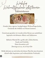 Workshop: Weihnachtsgeschenke selbst kreieren – Edelsteinkerzen mit Liebe & Achtsamkeit gestalten mit Alexandra Weise