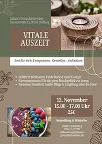 Vitale Auszeit mit Meditation, Genussmomente und basischem Handbad mit Juliane Rosenberg