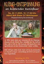 Klang-Entspannung am knisternden Kaminfeuer mit Carina Leithold & Jens Müller