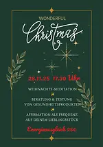 Wonderful Christmas – Ein besinnlicher Weihnachtsabend mit wohltuender Weihnachts-Meditation mit Sandra Roscher & Regina