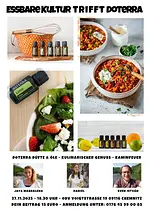Essbare Kultur: Kultur trifft doTERRA – ein kulinarisches Erlebnis mit ätherischen Ölen mit Jaya Magdalena, Daniel & Sven István