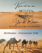 Wüstenretreat Yoga & Meditation in der Sahara / Marocco mit Lydia Demmler