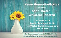Beginn neuer Gesundheitskurs mit Fokus „Kopf – Kiefer – Schultern – Nacken" mit Beate Haustein