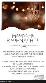 Workshop Magische Rauhnächte für Dich mit Sylvia Kolb