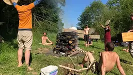Schwitzhütten-Wochenende mit Malina & Dirk