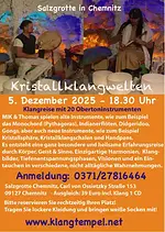 Klangzeremonie Kristallklangwelten in der Salzgrotte Chemnitz mit Manuela Ina Kirchberger & Thomas Plum
