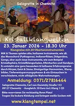 Klangzeremonie Kristallklangwelten in der Salzgrotte Chemnitz mit Manuela Ina Kirchberger & Thomas Plum