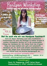 Handpan-Workshop – Einführung in das intuitive Handpanspiel mit Manuela Ina Kirchberger und Thomas Plum