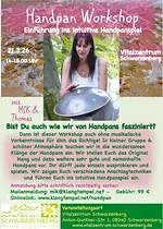 Handpan-Workshop – Einführung in das intuitive Handpanspiel mit Manuela Ina Kirchberger und Thomas Plum