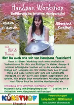 Handpan-Workshop – Einführung in das intuitive Handpanspiel mit Manuela Ina Kirchberger und Thomas Plum