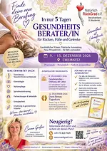 Ausbildung zum Gesundheitsberater für Rücken, Füße und Gelenke mit Corina Wohlfeil-Großer