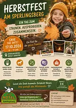 Herbstfest am Sperlingsberg – Ein Fest für die ganze Familie mit großem Kinderprogramm mit Familie Hirsch