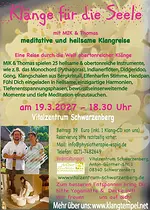 Klänge für die Seele – Eine meditative Reise durch die Welt obertonreicher Klänge mit Manuela Ina Kirchberger und Thomas Plum