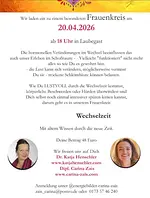 Frauenkreis – Ein sicherer Raum für Austausch und Heilung – Thema Wechselzeit mit Dr. Katja Henschler & Carina Zais