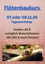 Flötenbaukurs mit Anthony