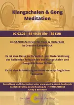 Klangmeditation / Klangreise mit Klangschalen aus Nepal mit Cindy