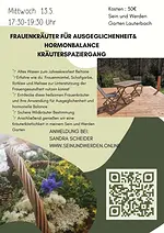 Kräuterspaziergang „Frauenkräuter für Ausgeglichenheit und  Hormonbalance" mit Sandra Schneider