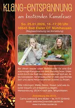Klang-Entspannung am knisternden Kaminfeuer mit Carina Leithold & Jens Müller