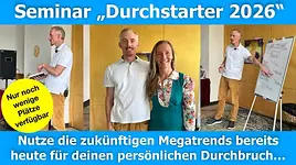 Seminar „Durchstarter 2026 – Werde mit dem, was du liebst, noch erfolgreicher” mit Raik Garve & Dr. phil. Julia König
