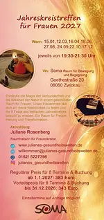 Jahreskreistreffen für Frauen mit Juliane Rosenberg