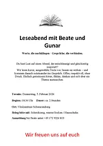 Lese-Abend mit Bärbel Espig, Beate Haustein & Jana Müller