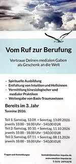 Ausbildungsbeginn: Vom Ruf zur Berufung – vertraue deinen medialen Gaben als Geschenk an die Welt (Teil 1) mit Ramona Schumann & Christiane Vinz