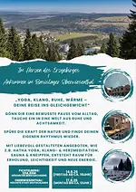 „Im Rhythmus der Natur – eine Reise zu dir selbst” – im Herzen des Erzgebirges im Basislager Oberwiesenthal mit Juliane Rosenberg