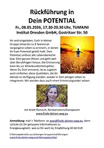 Gruppen-Rückführung in dein Potential mit Anett Ramisch, Reinkarnationstherapeutin