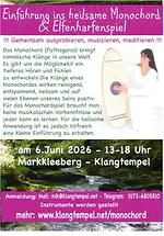 Einführung ins heilsame Monochord- und Elfenharfenspiel mit Manuela Ina Kirchberger und Thomas Plum