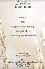 Feldenkreis – Körperwahrnehmung, Beweglichkeit, Anleigung zur Selbsthilfe mit Peggy Schädlich