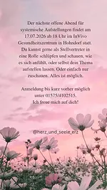 Offener Abend Systemische Aufstellung mit Stefanie Zeun
